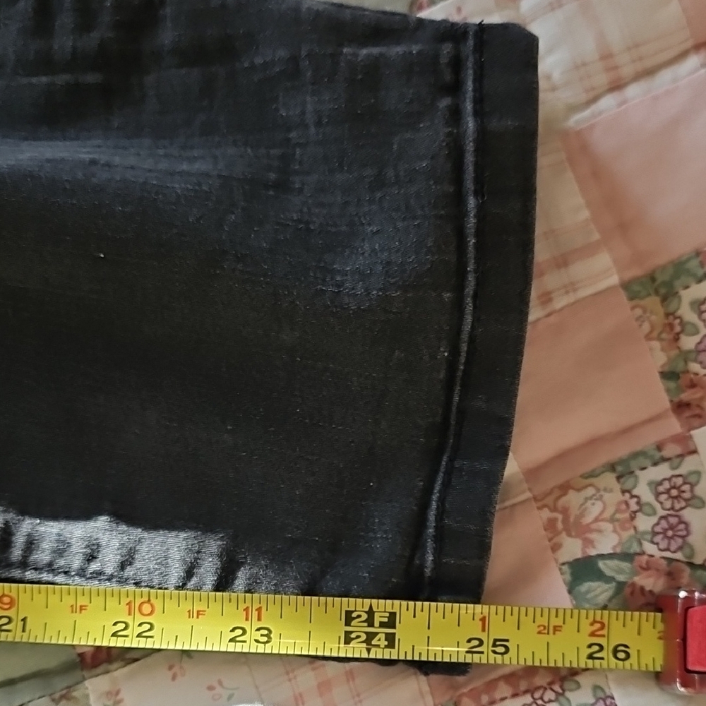 1822 'Butter' Denim - Charcoal Black Two Buttoned Jeans- Size 14 - Picture 5 of 6